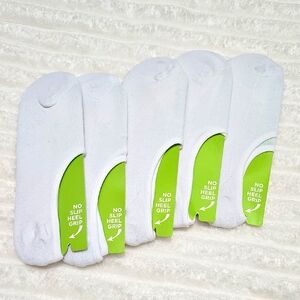 Five Pairs Men's Low-Cut No Show Socks